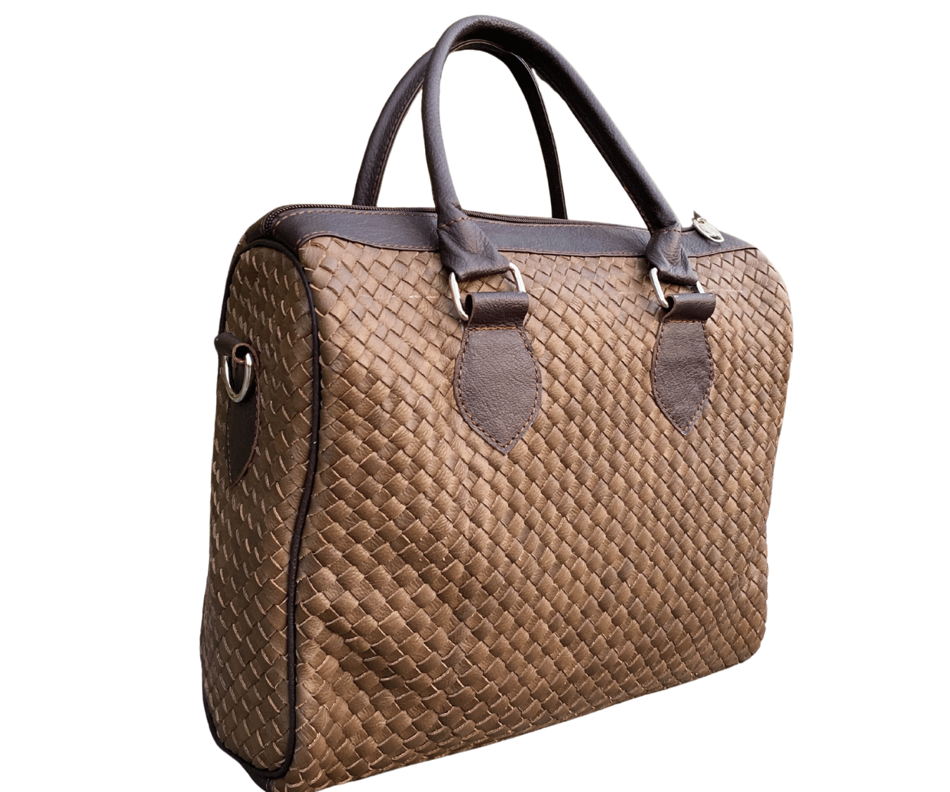 The Verona – Handwoven Cowhide Leather Tote Bag