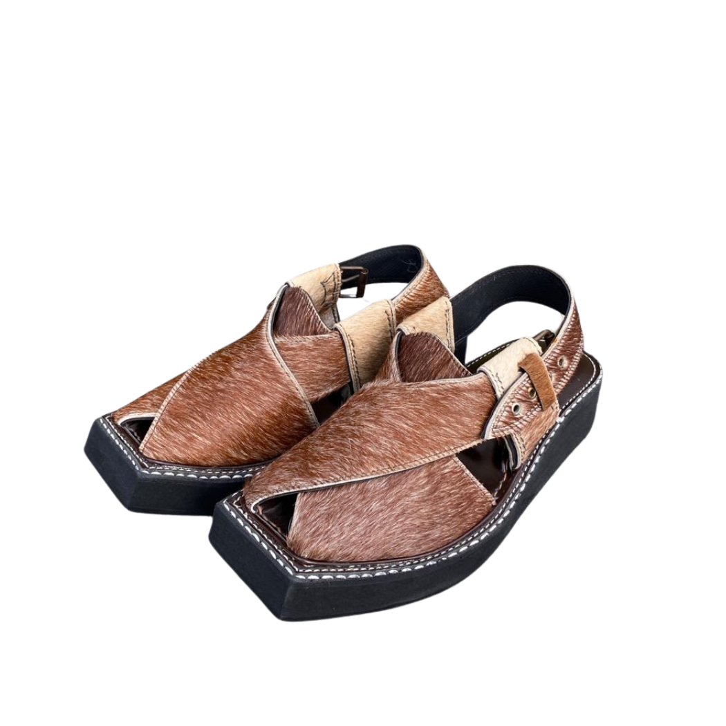 Kaptaan Peshawari Chappal | Handmade Pure Leather Sandals