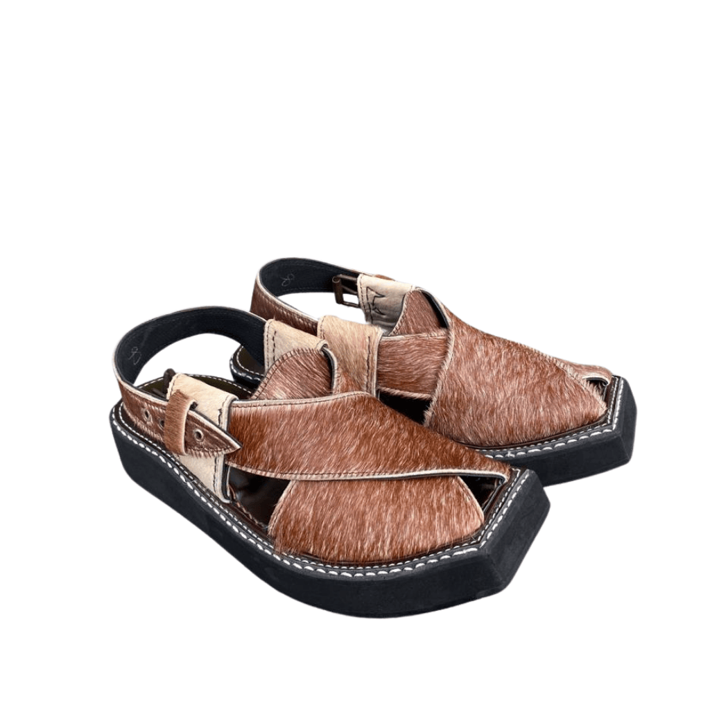 Kaptaan Peshawari Chappal | Handmade Pure Leather Sandals