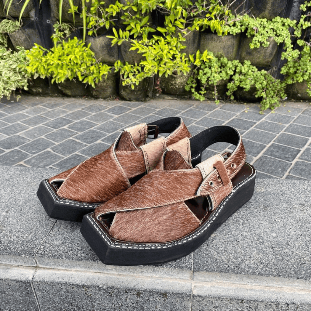Kaptaan Peshawari Chappal | Handmade Pure Leather Sandals
