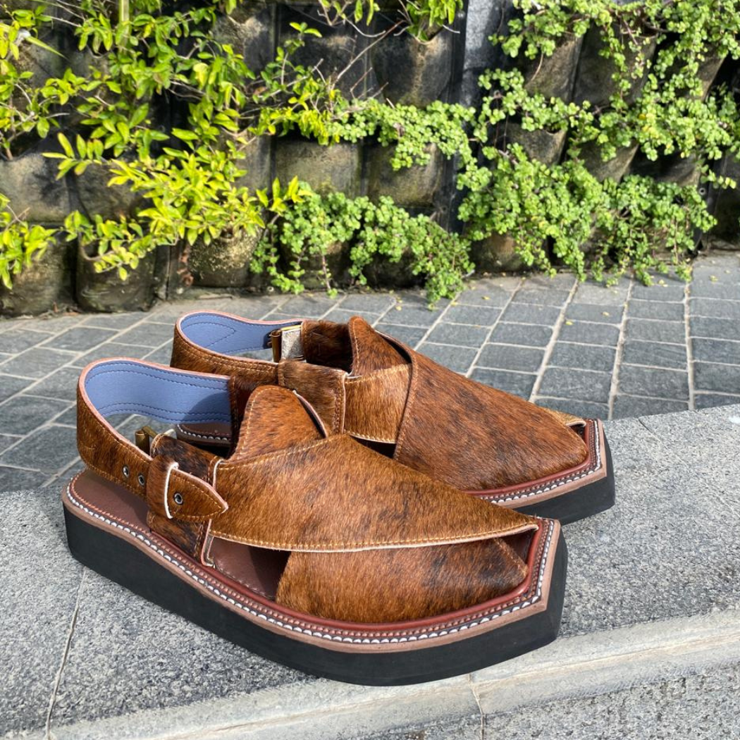 Kaptaan Peshawari Chappal | Handmade Pure Leather Sandals