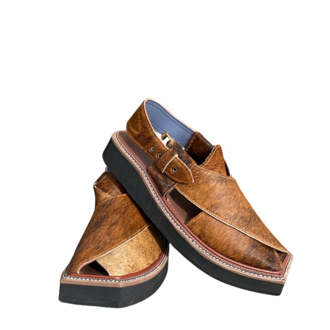 Kaptaan Peshawari Chappal | Handmade Pure Leather Sandals