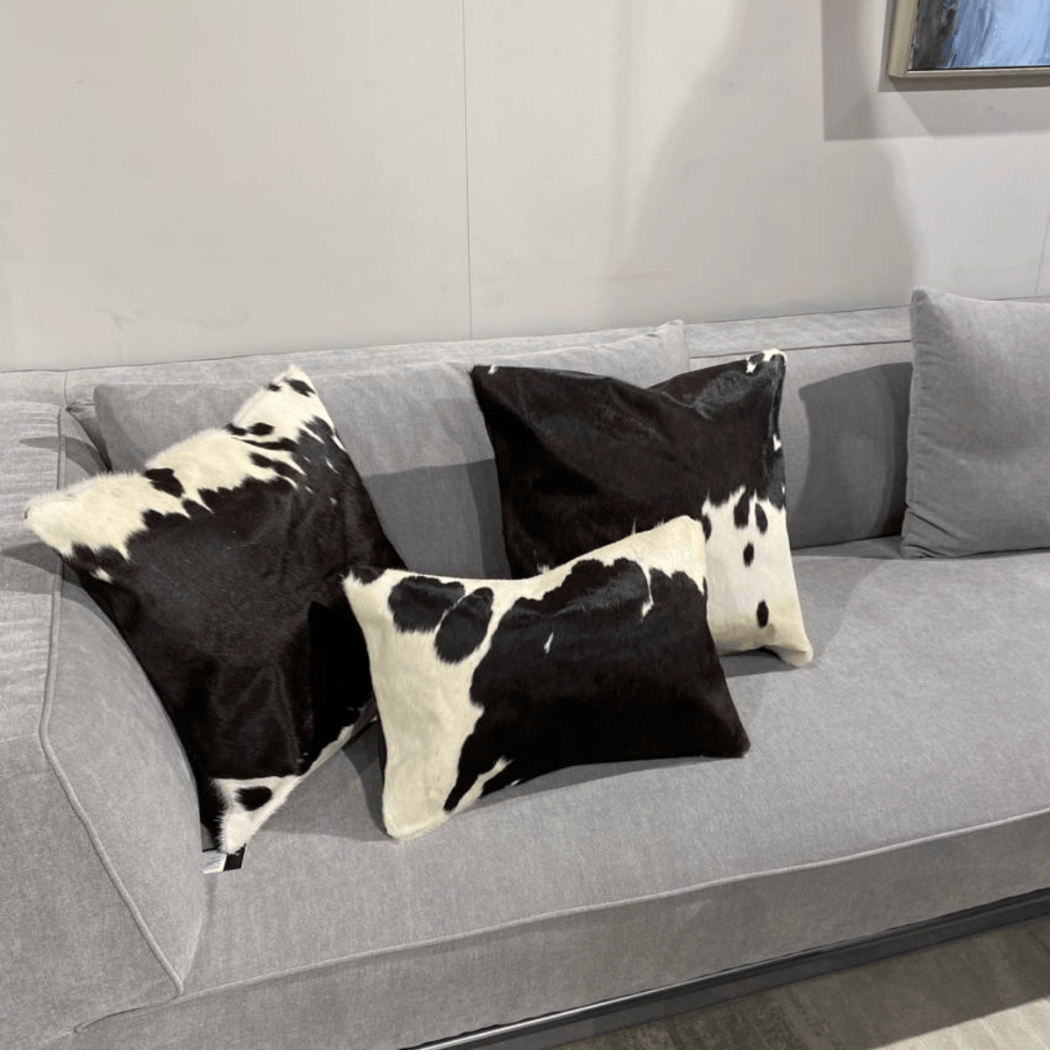 Natural Cowhide Cushion Cover | Genuine Leather Pillow Cover