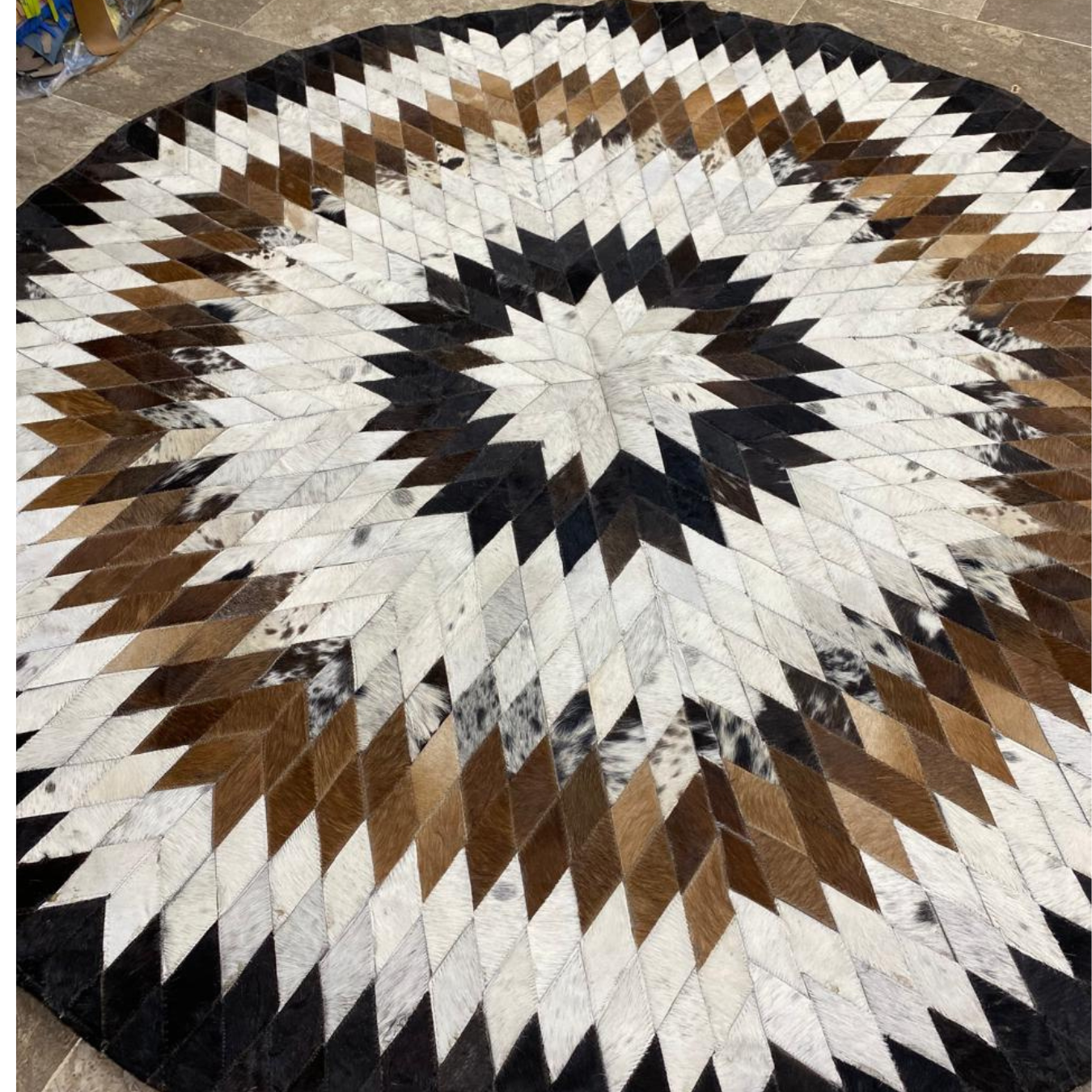 Cow Skin Patch Work Rugs