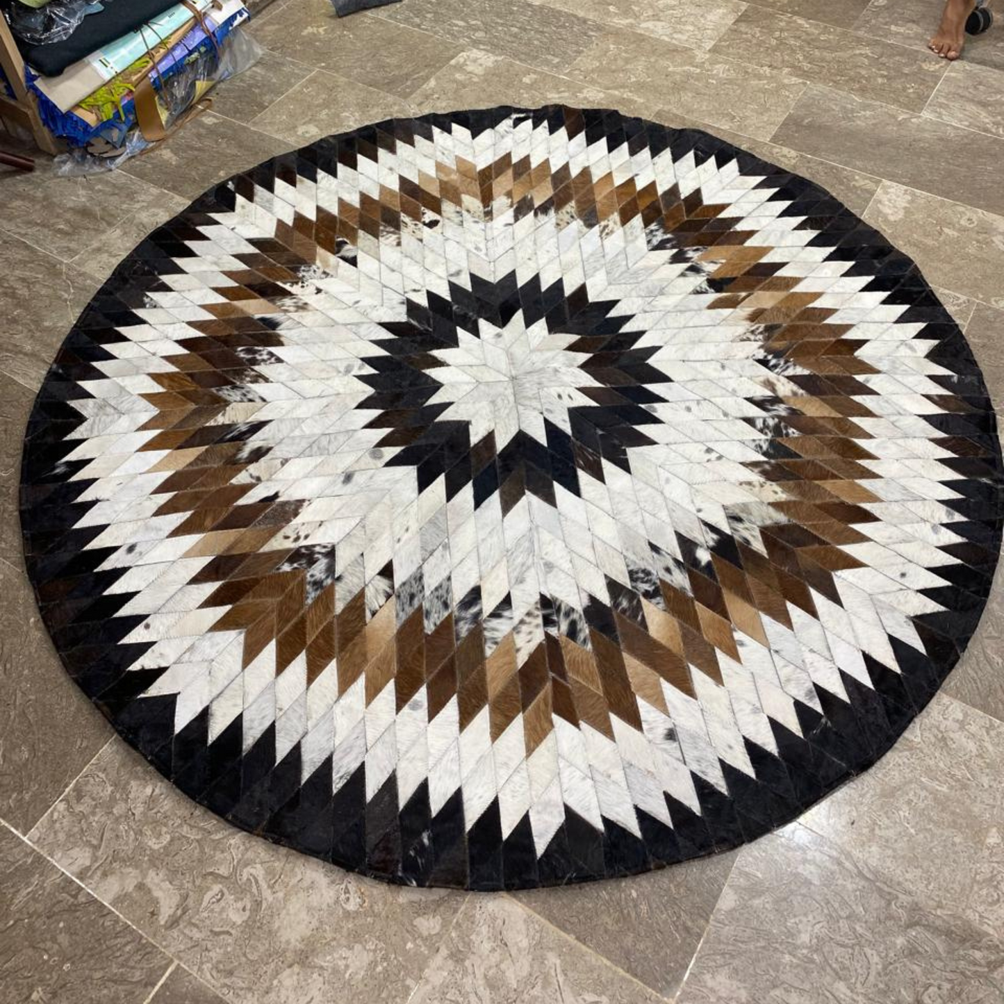 Cow Skin Patch Work Rugs