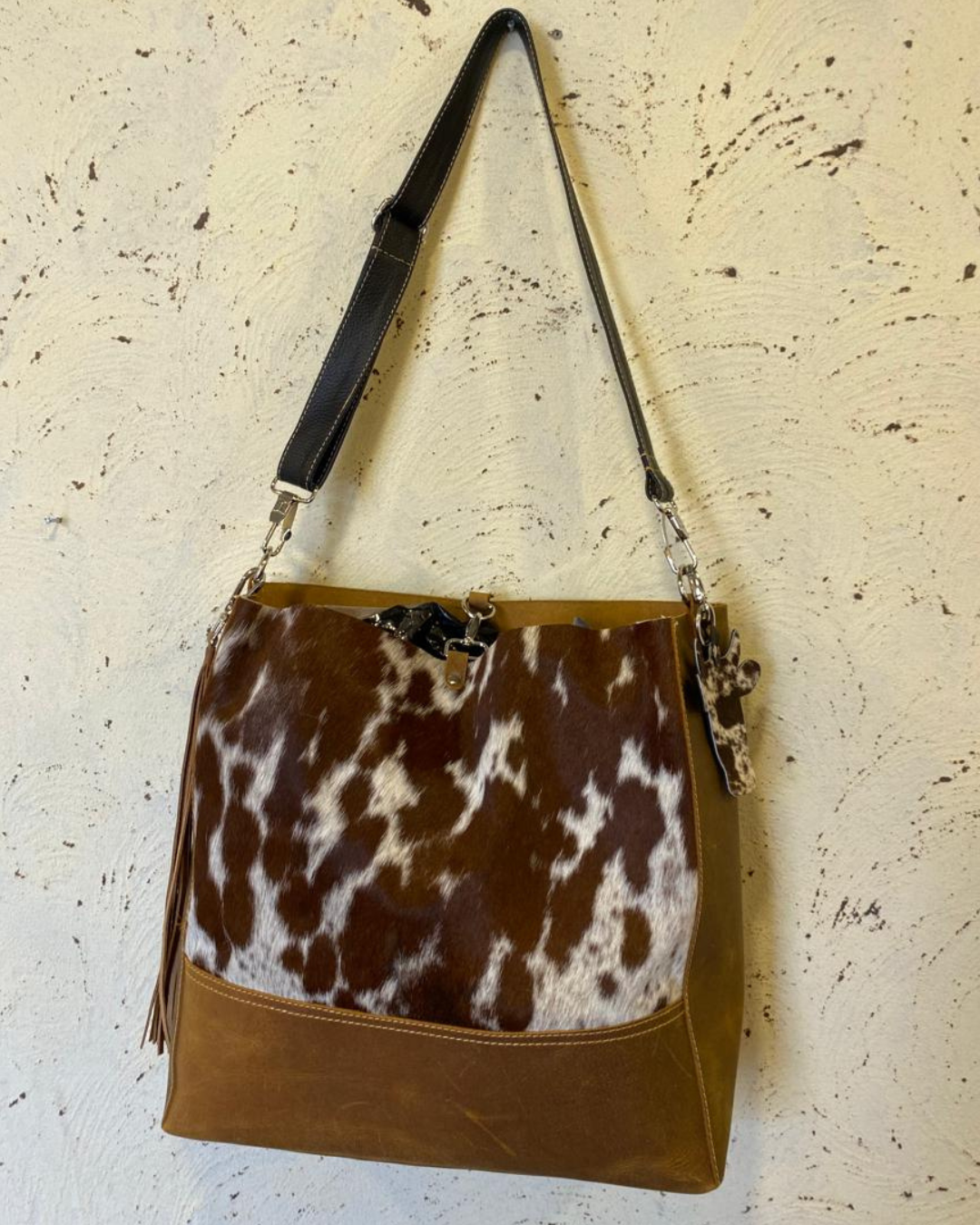 Cowhide Tote Bag Pony Skin Crossbody