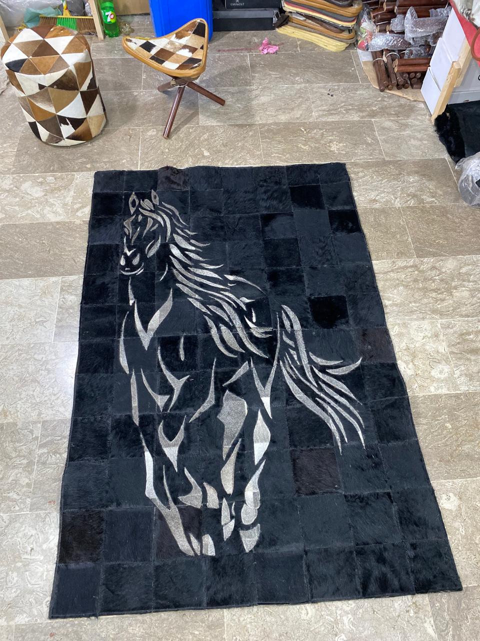 Cowhide Patchwork Rug & Wall Hanging