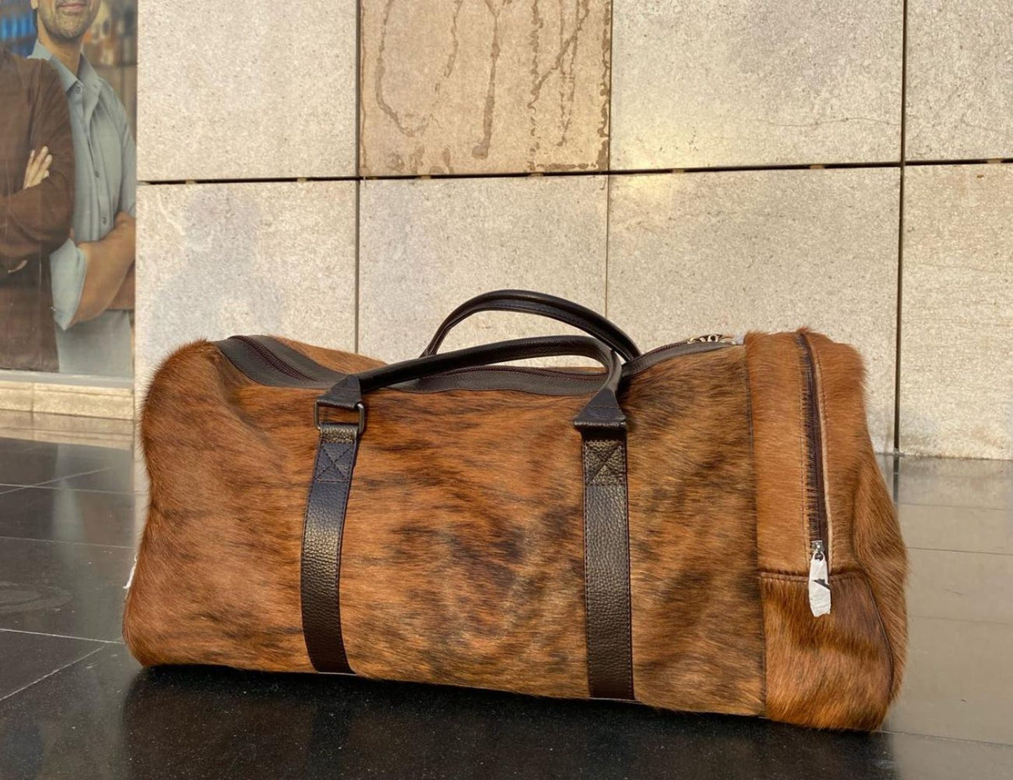 Cowhide Travel Bag ( large )