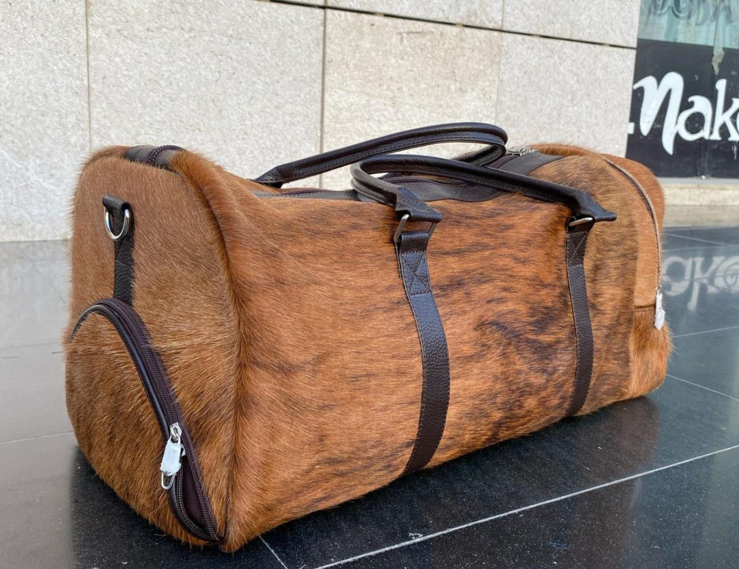 Cowhide Travel Bag ( large )