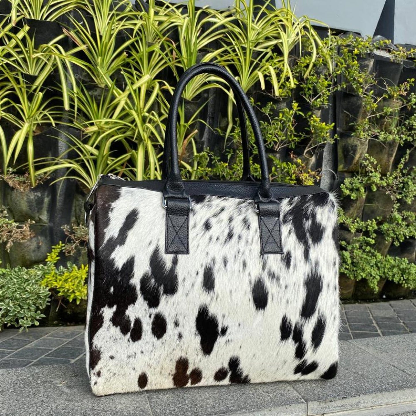 Handmade Cowhide Tote Bag | Hair-On Hide Purse