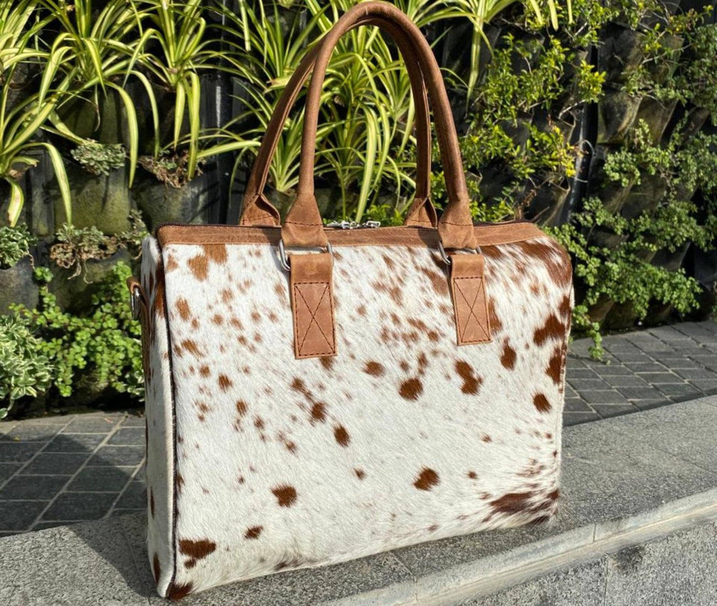 Handmade Cowhide Tote Bag | Hair-On Hide Purse