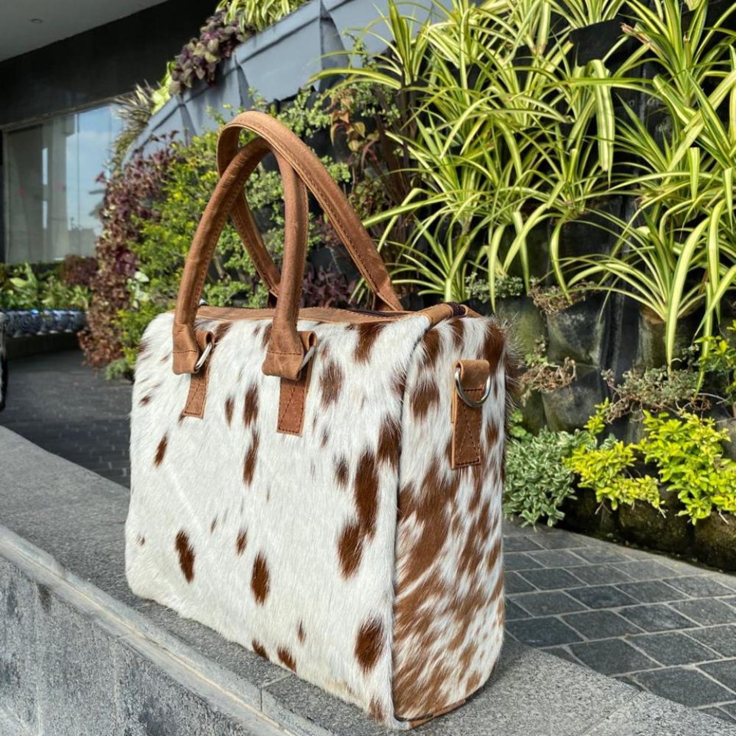 Handmade Cowhide Tote Bag | Hair-On Hide Purse