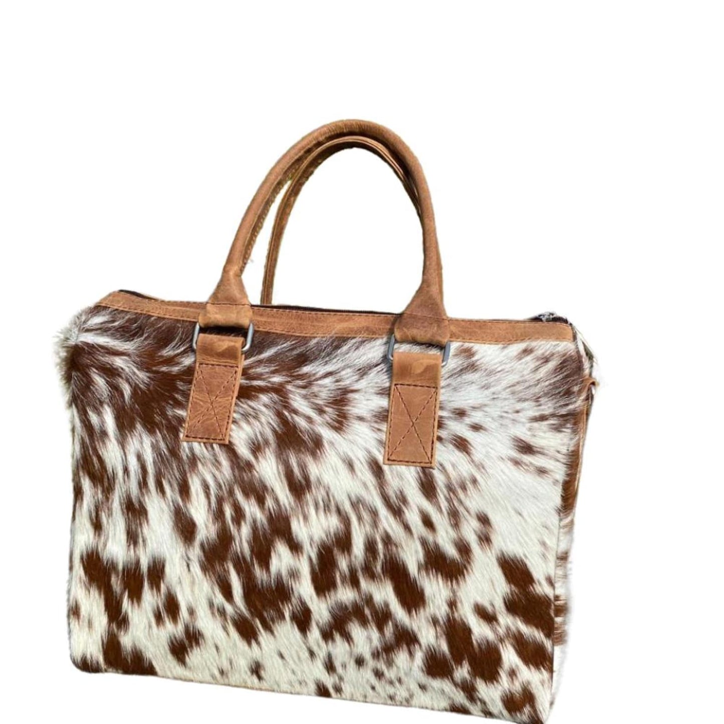 Cowhide Tote Bag | Hair-on Leather Shoulder Purse