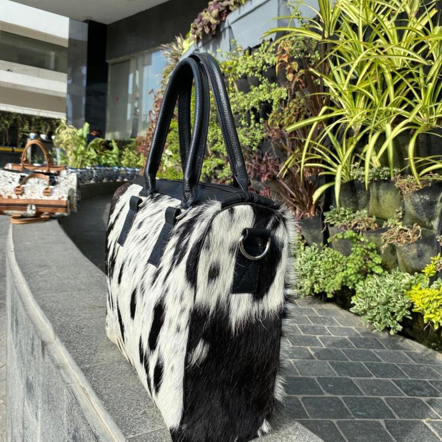 Handmade Cowhide Tote Bag | Hair-On Hide Purse