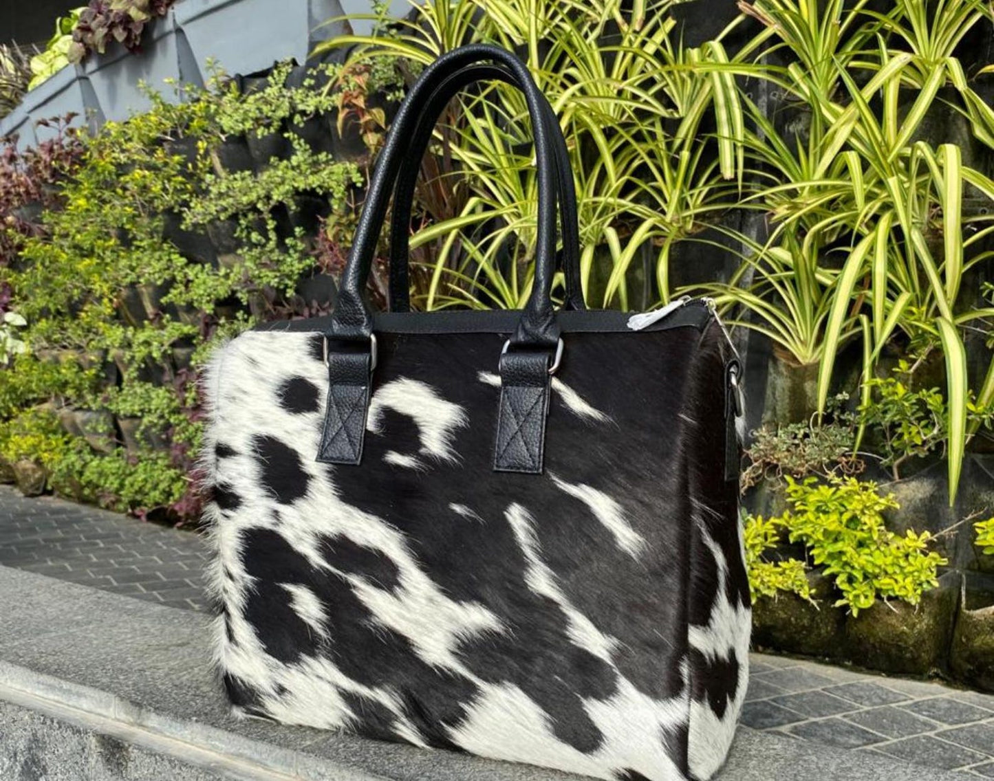 Handmade Cowhide Tote Bag | Hair-On Hide Purse