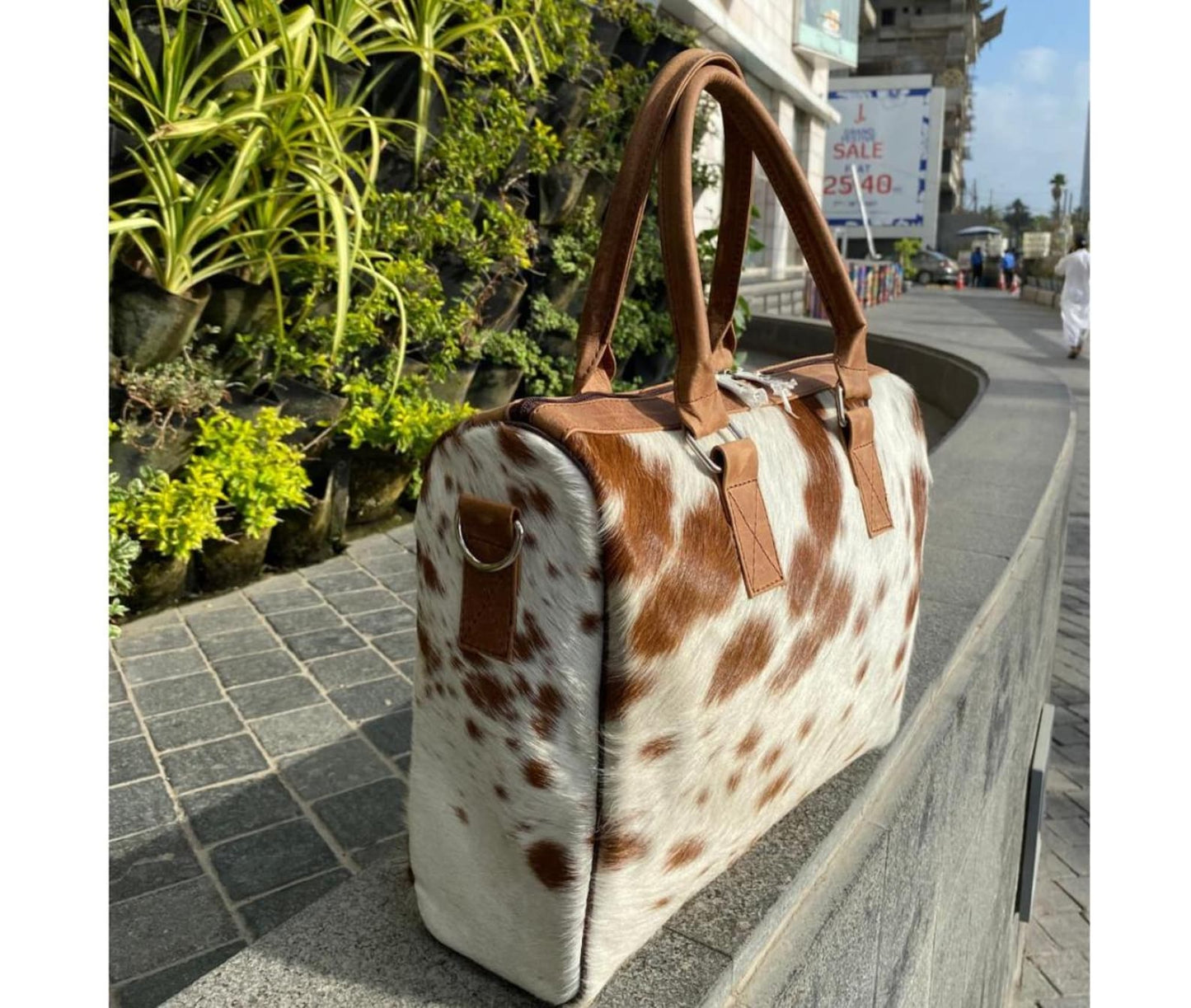 Handmade Cowhide Tote Bag | Hair-On Hide Purse
