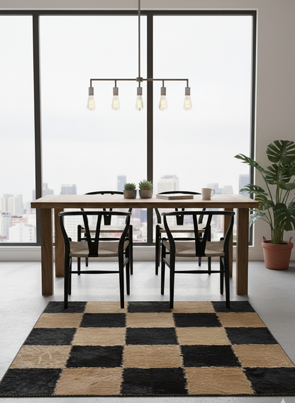 Cabra Patchwork Runner – Goat Skin Art by Uroosa Leather