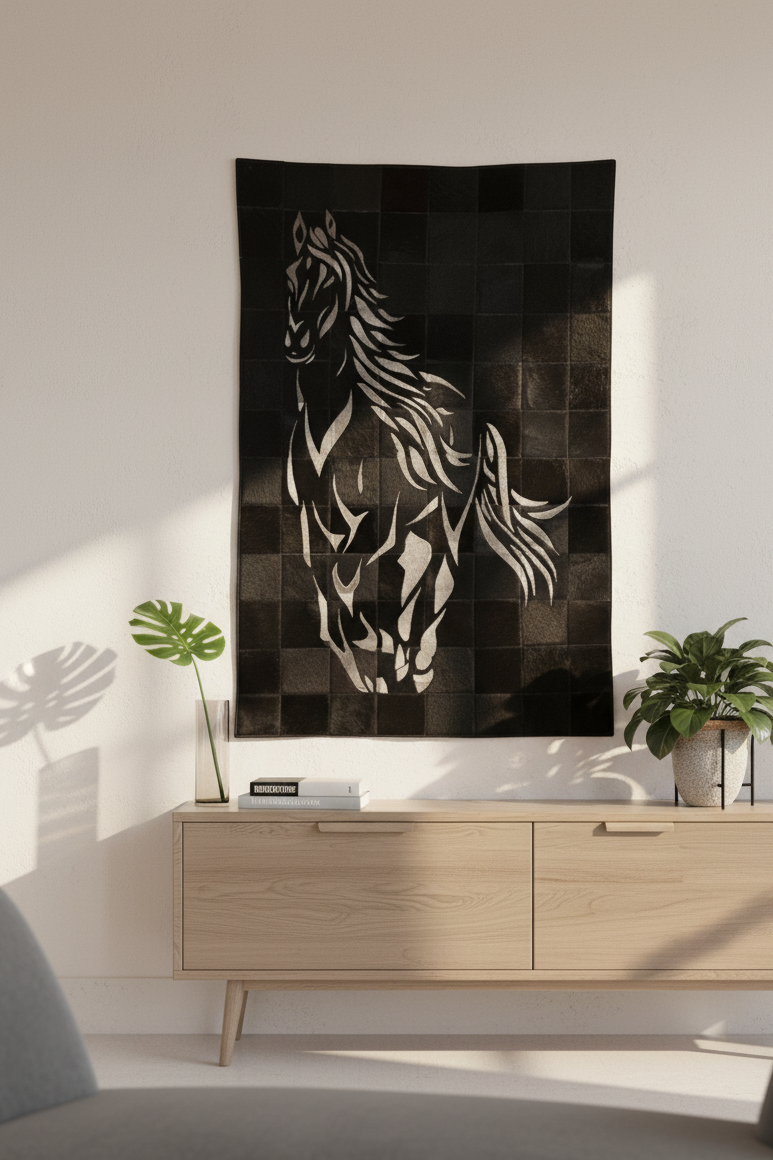 Cowhide Patchwork Rug & Wall Hanging