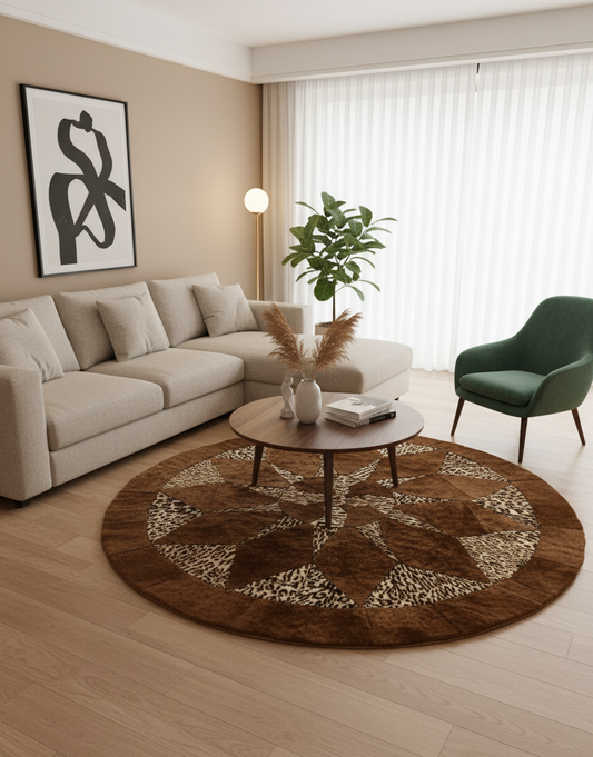 Sheepskin Art Patch Rug