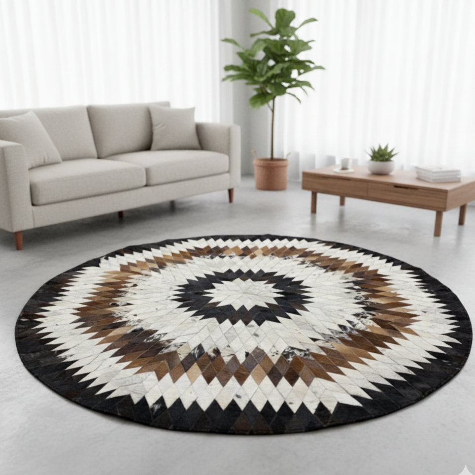 Cow Skin Patch Work Rugs