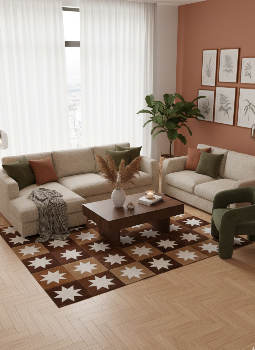 Estrella – Cow Skin Patch Work Rug (4 x 6 ft)