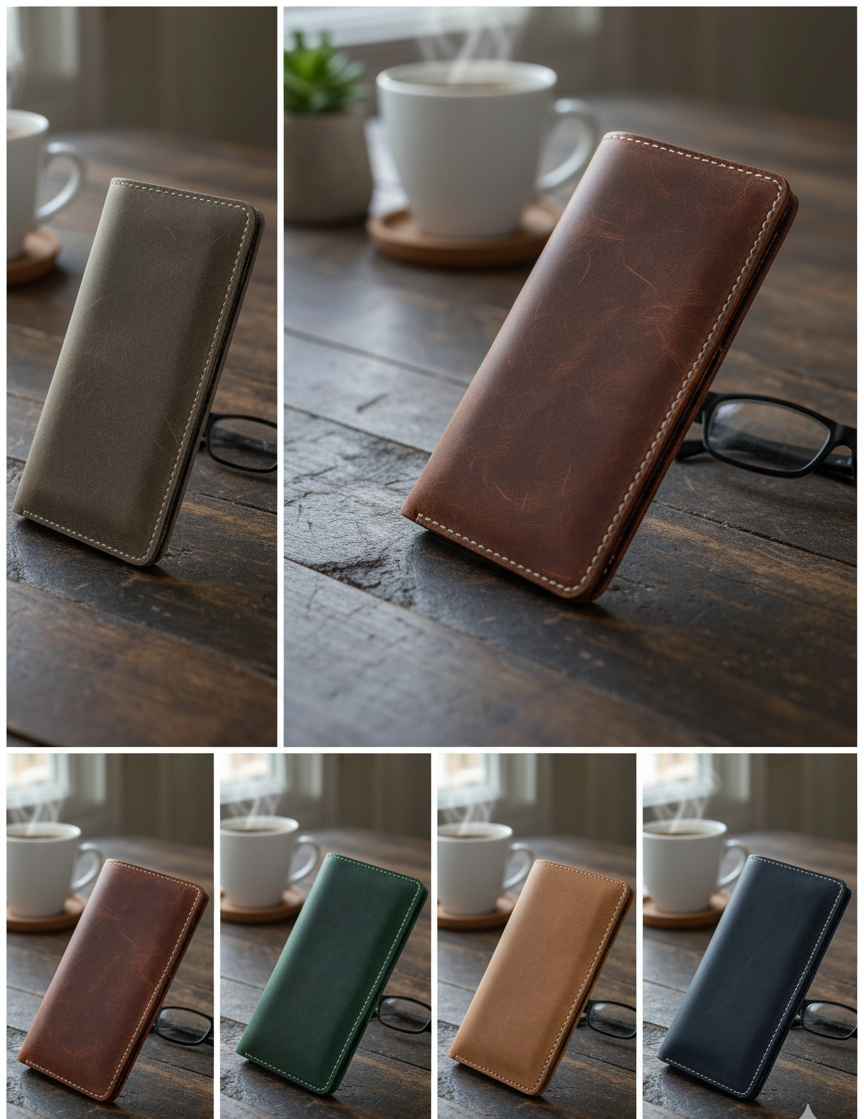 Vintage Clásico Long Wallet – Crazy Horse Leather