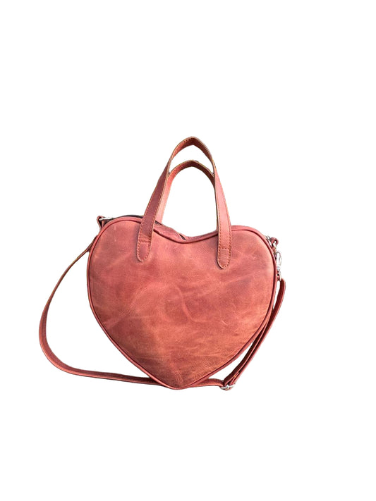 Heart Tote – Crazy Horse Leather