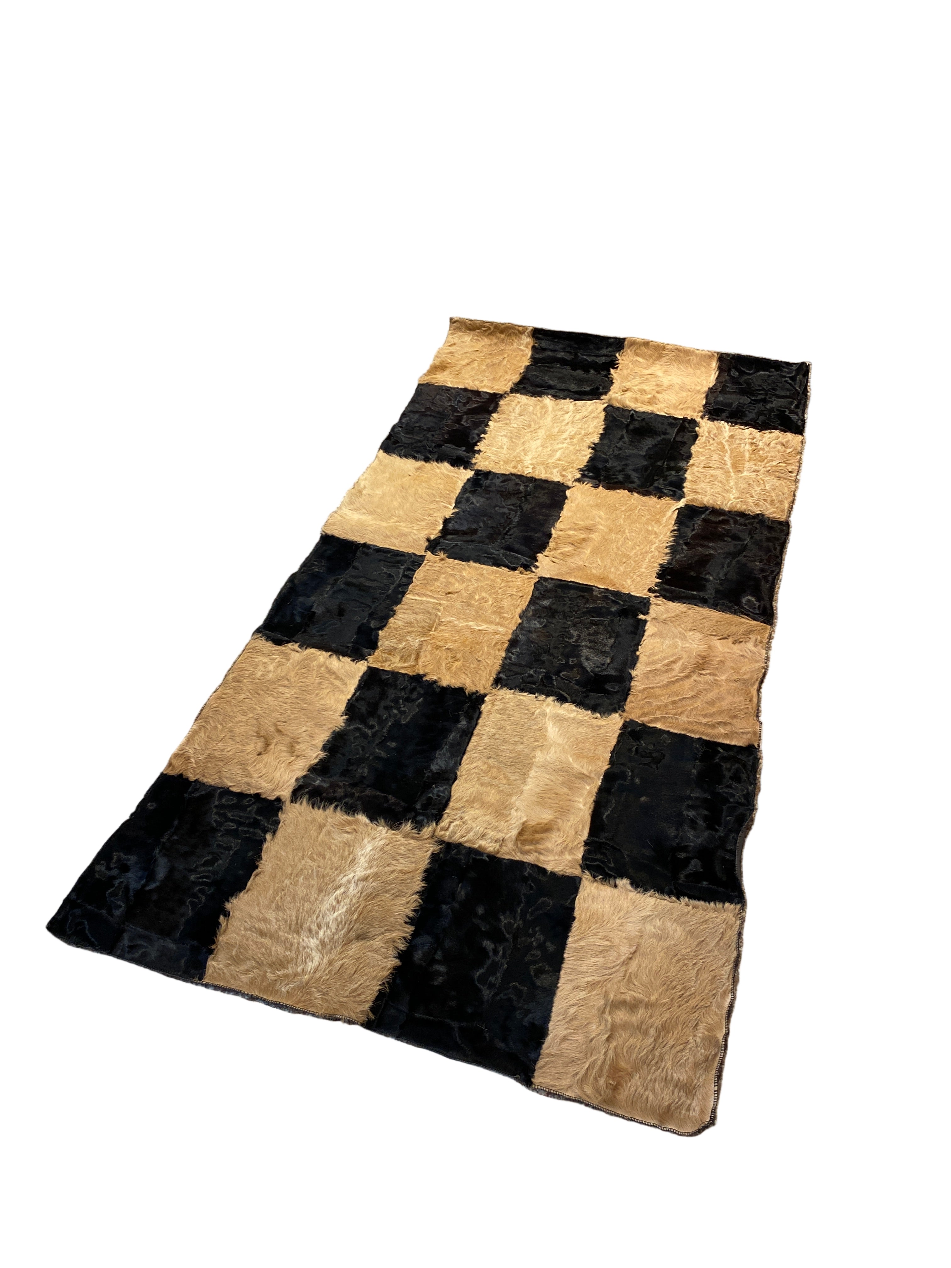 Cabra Patchwork Runner – Goat Skin Art by Uroosa Leather