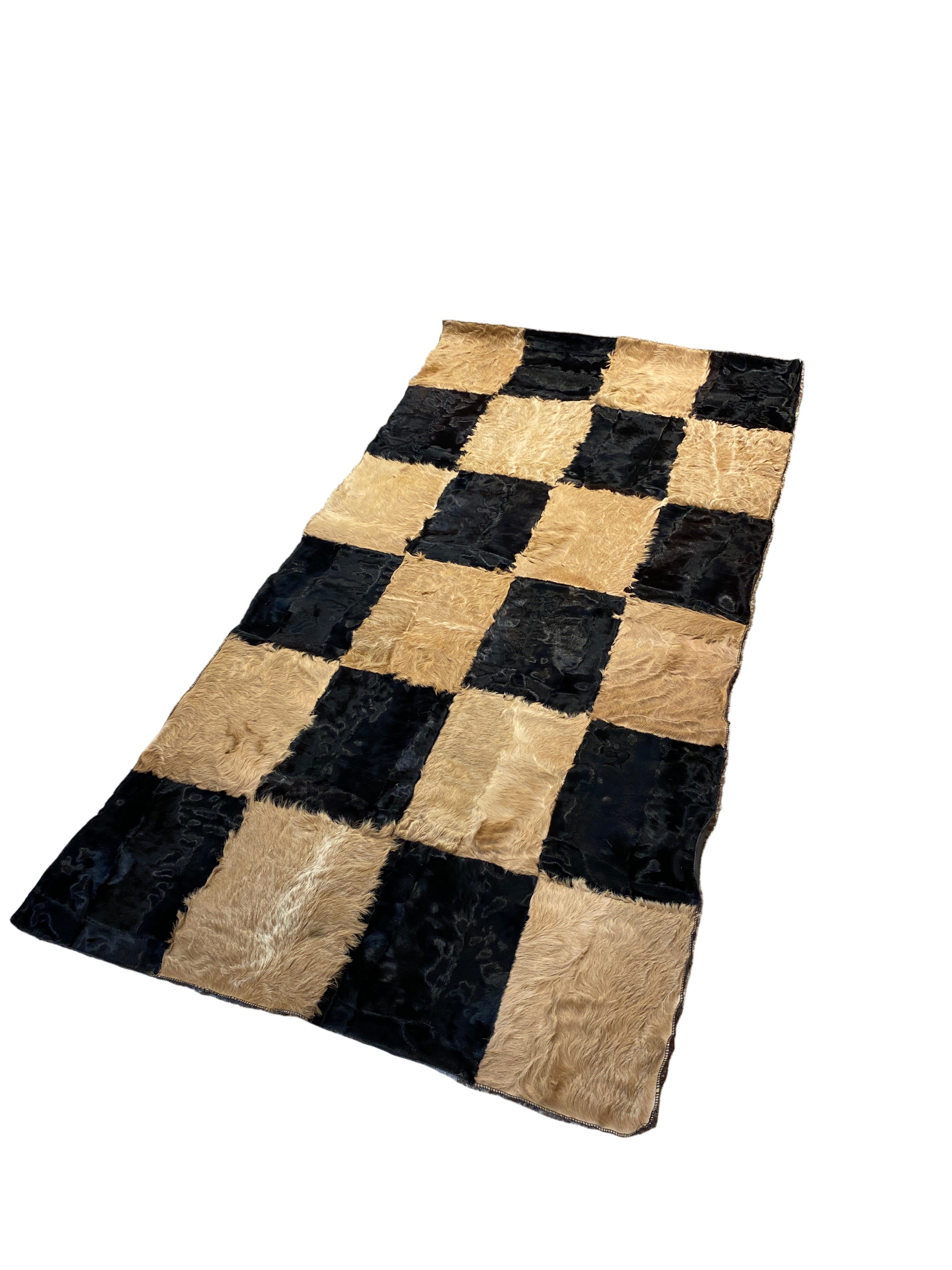 Cabra Patchwork Runner – Goat Skin Art by Uroosa Leather