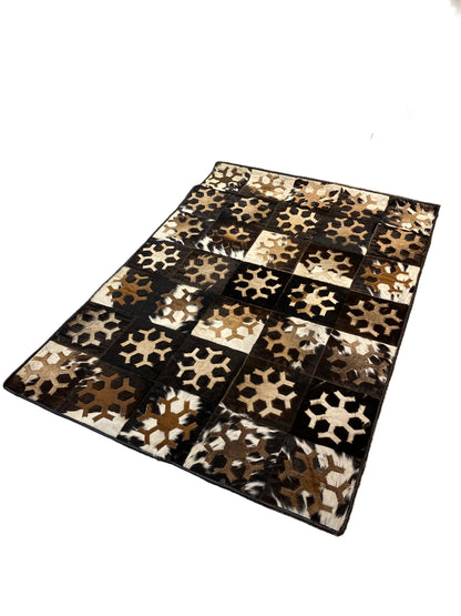 Arte Cowhide Patchwork Rug – 4x6