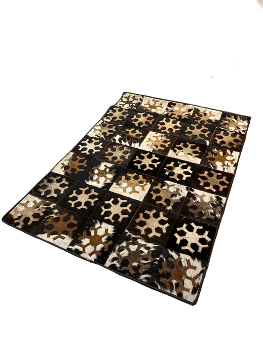 Arte Cowhide Patchwork Rug – 4x6