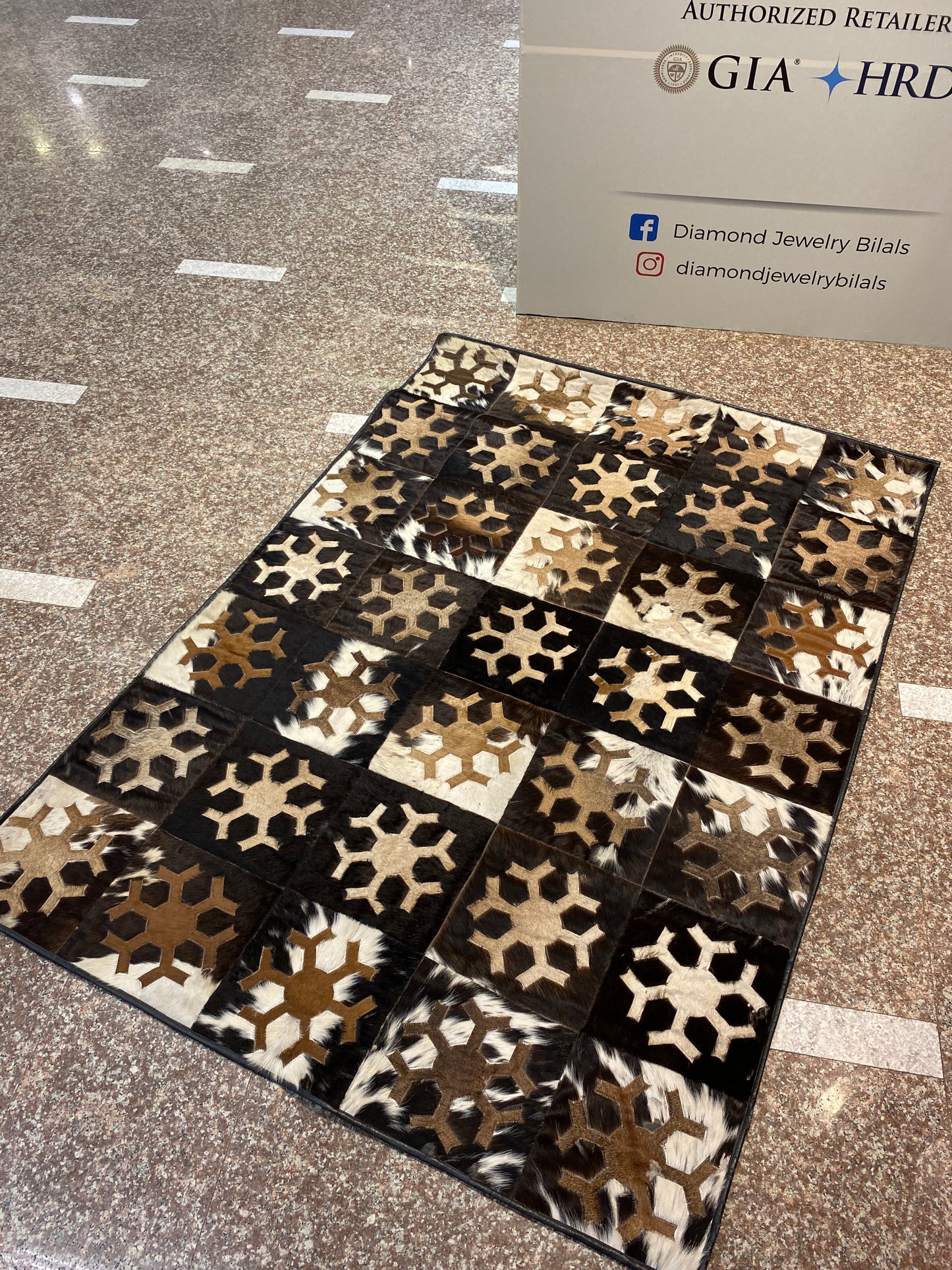 Stella – Cow Skin Patch Work Rug (4 x 6 ft)