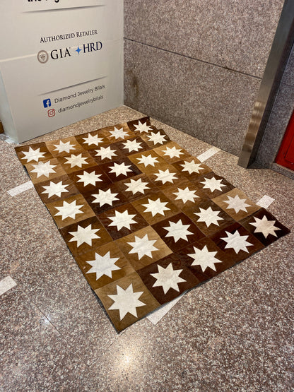 Estrella Cowhide Patchwork Rug – 4x6