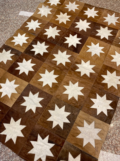 Estrella Cowhide Patchwork Rug – 4x6