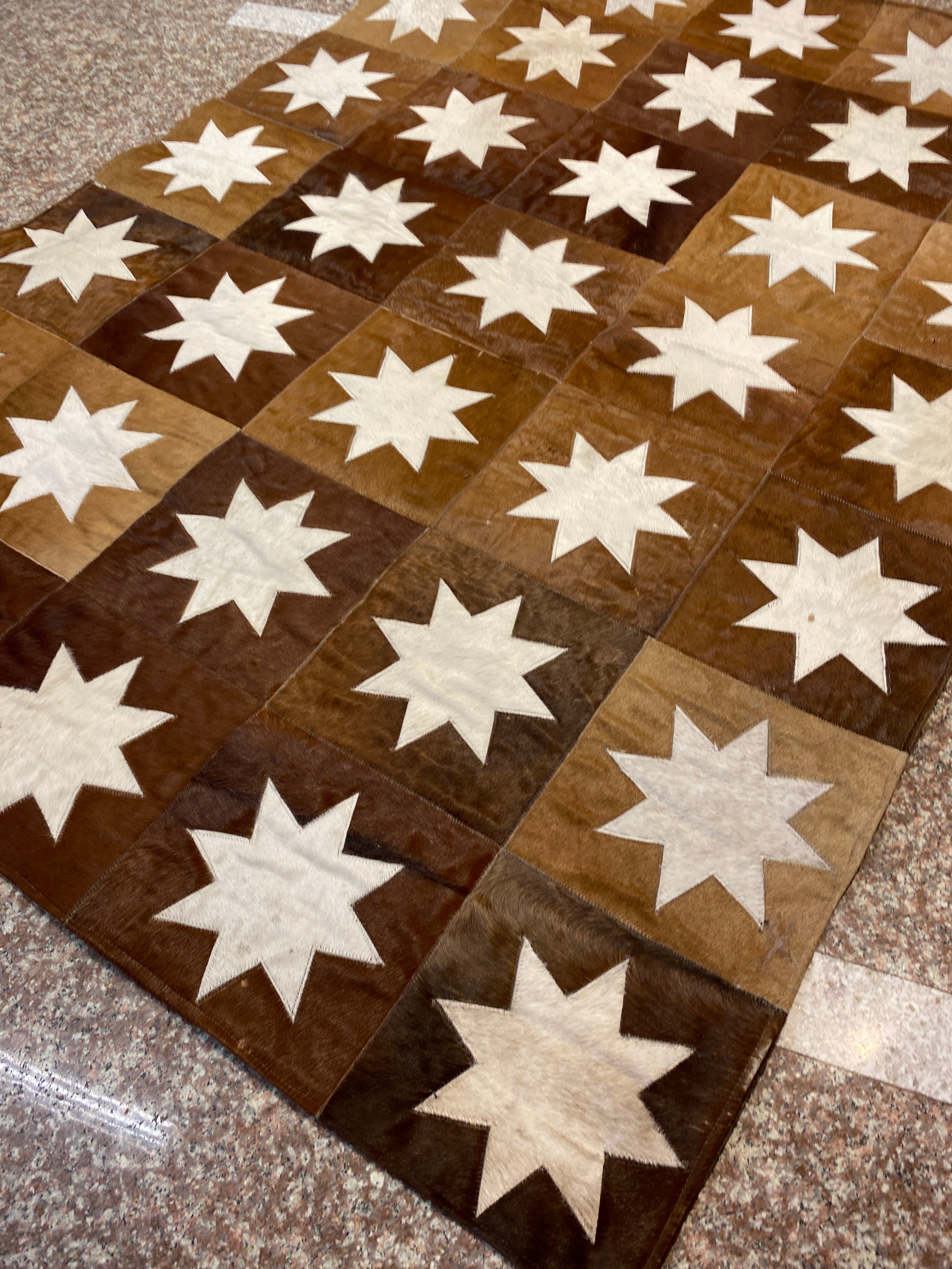 Estrella – Cow Skin Patch Work Rug (4 x 6 ft)