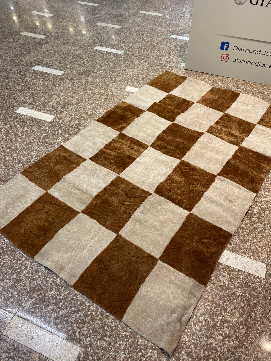 Arena Camel Patchwork Rug – 4x6