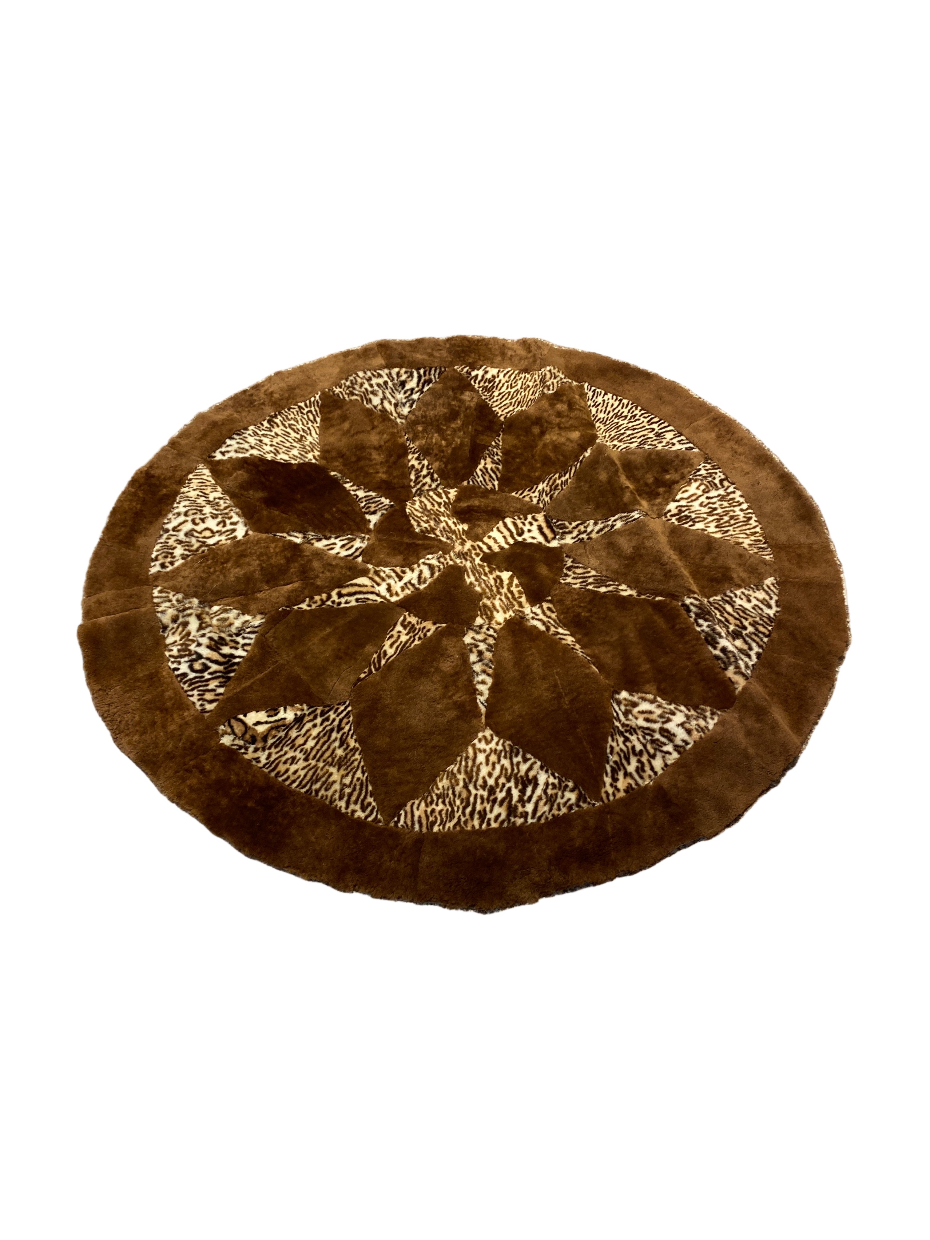 Sheepskin Art Patch Rug