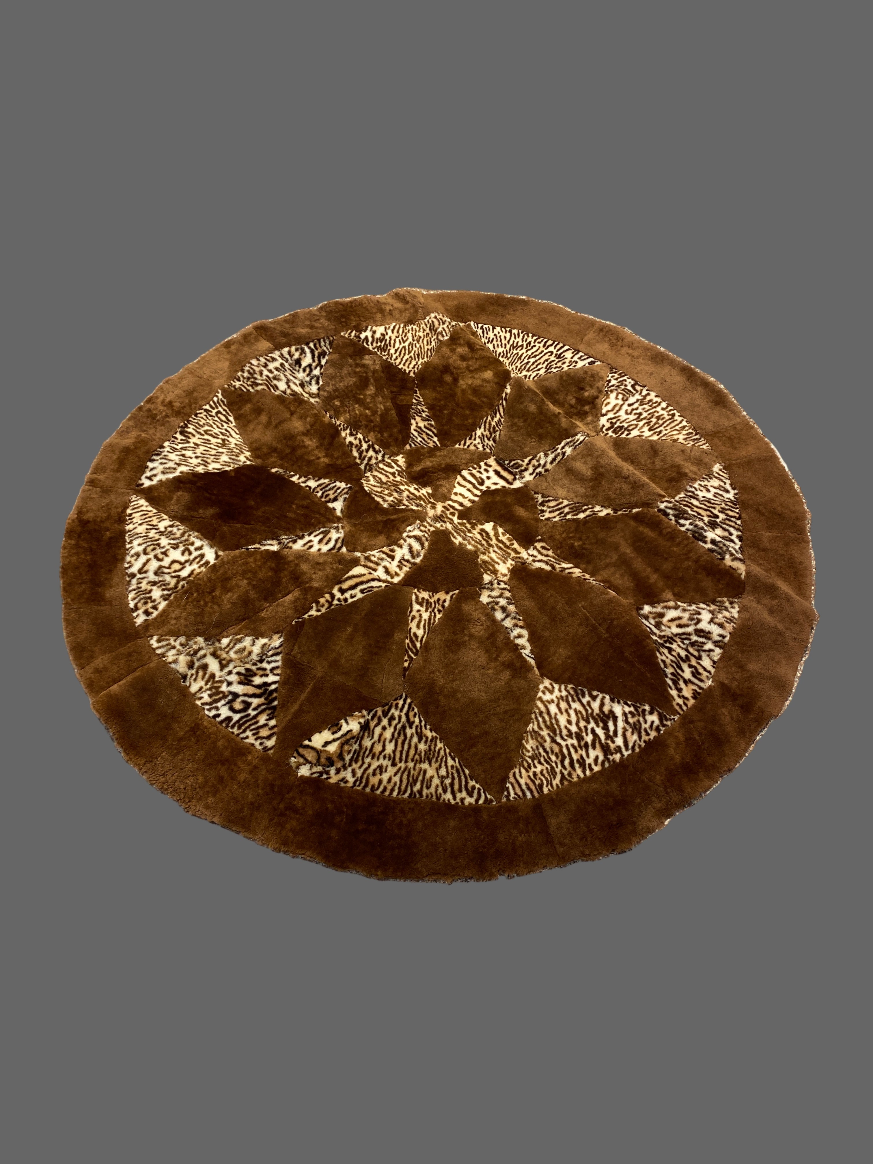 Sheepskin Art Patch Rug