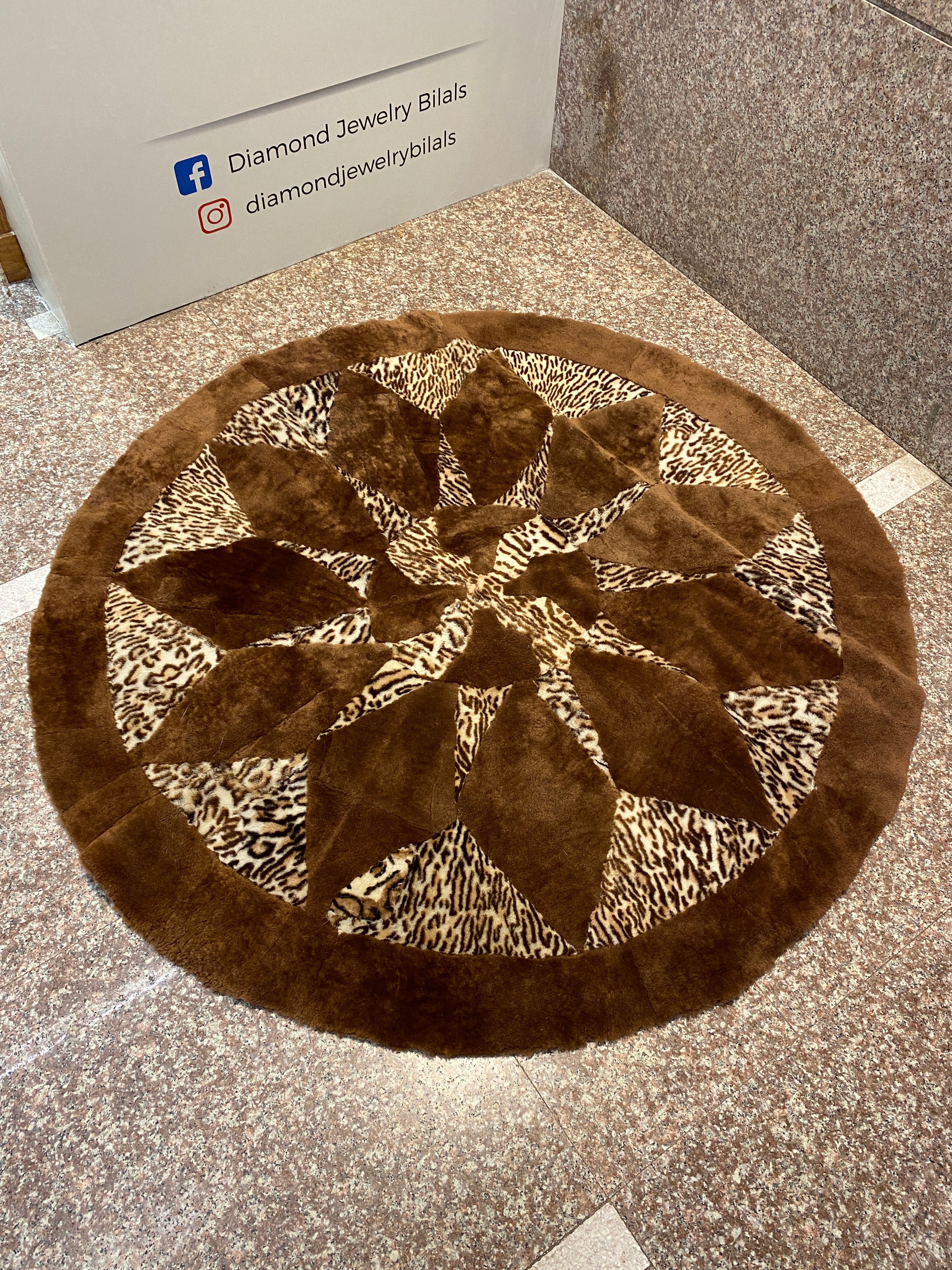 Sheepskin Art Patch Rug