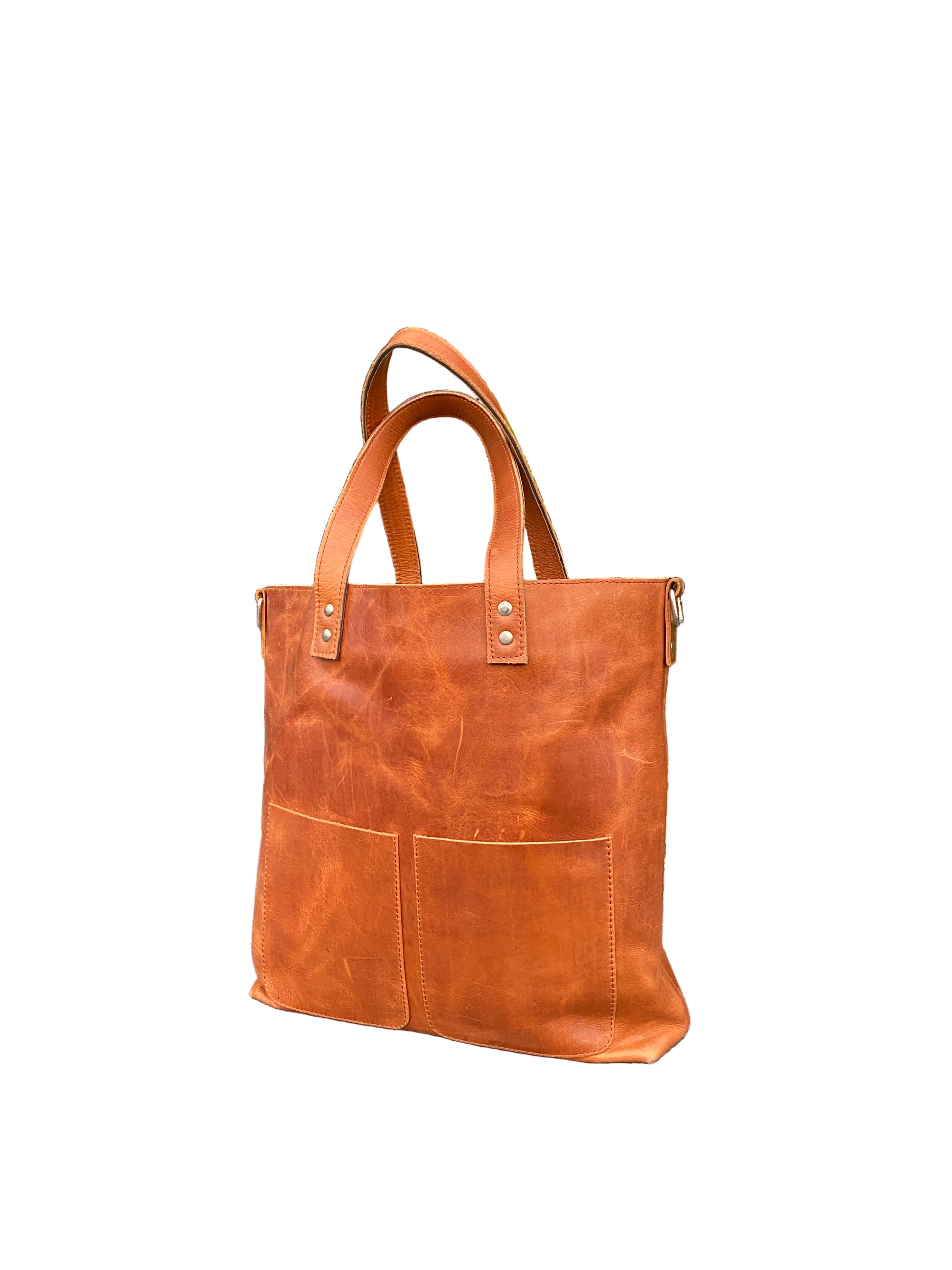 Crazy Horse Leather Tote Bag