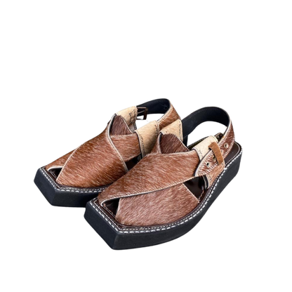 Kaptaan Peshawari Chappal | Handmade Pure Leather Sandals