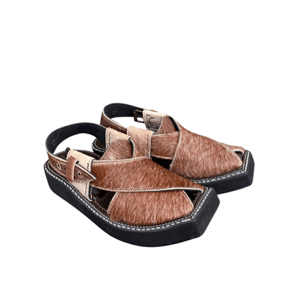 Kaptaan Peshawari Chappal | Handmade Pure Leather Sandals