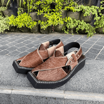 Kaptaan Peshawari Chappal | Handmade Pure Leather Sandals
