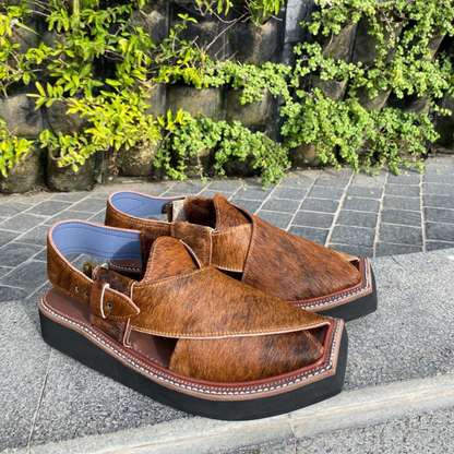 Kaptaan Peshawari Chappal | Handmade Pure Leather Sandals