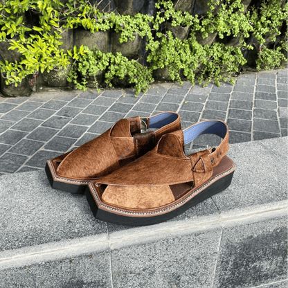 Kaptaan Peshawari Chappal | Handmade Pure Leather Sandals
