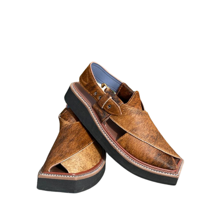 Kaptaan Peshawari Chappal | Handmade Pure Leather Sandals