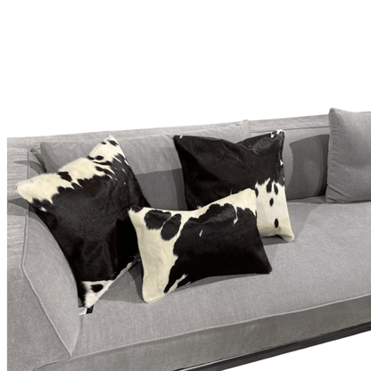 Natural Cowhide Cushion Cover | Genuine Leather Pillow Cover