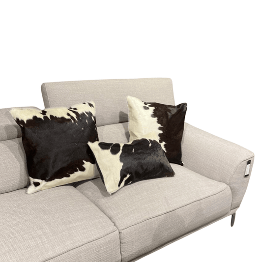 Natural Cowhide Cushion Cover | Genuine Leather Pillow Cover