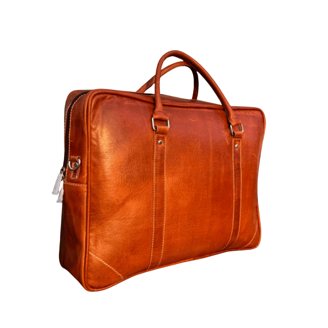 Crazy Horse Leather Laptop Bag | Premium Cow Leather Office & Travel Bag