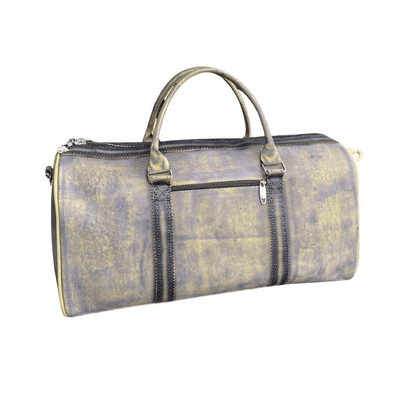 Handmade Cow Leather Duffel – Vintage Patina Travel Bag